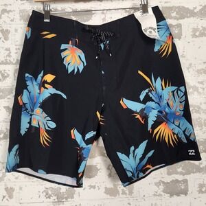 Billabong Sundays Pro Recycler Board Shorts Men's Size 30 Floral Swim Trunks‎